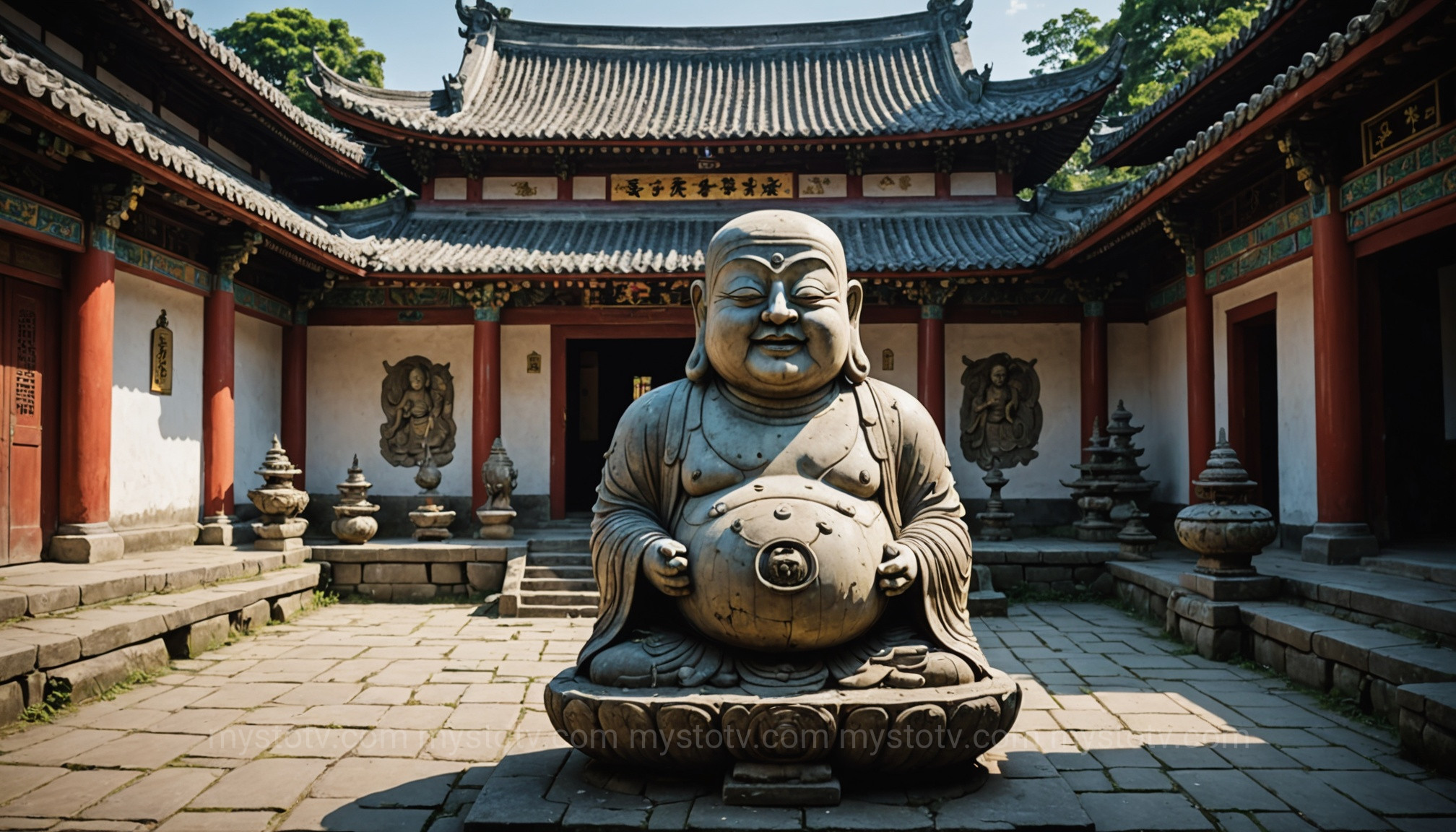 A Buddhist statue of a hungry ghost, or Preta, illustrating a key part of the belief in ghosts religion in Eastern philosophy.
