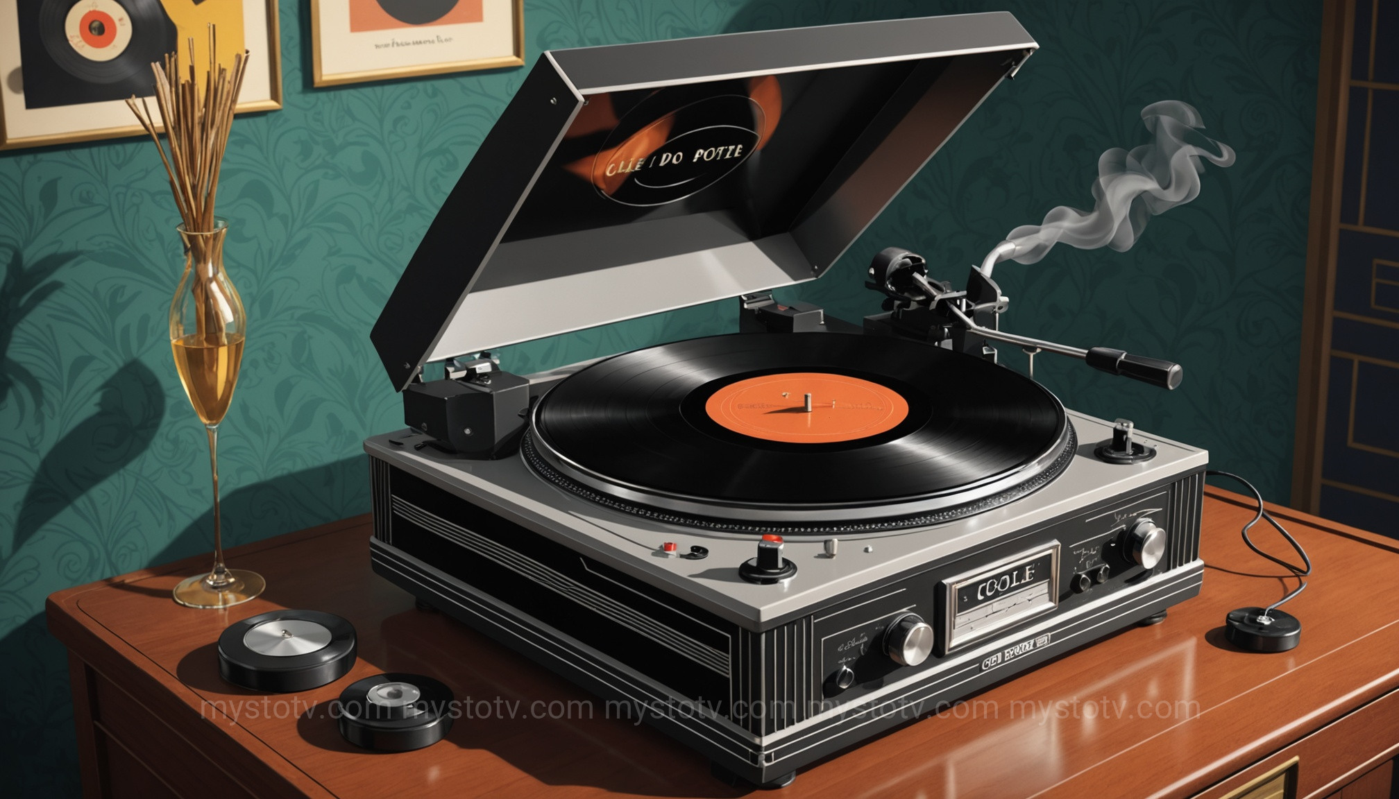 A Cole Porter record on a turntable, symbolizing the pop culture moment that defined what is the birds and the bees (origin story).