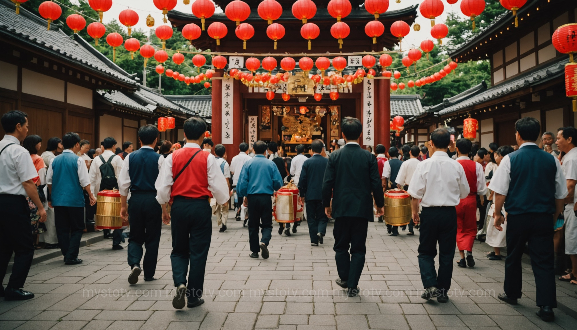 A community festival celebrating their Ujigami, a key part of the local Shinto kami list.