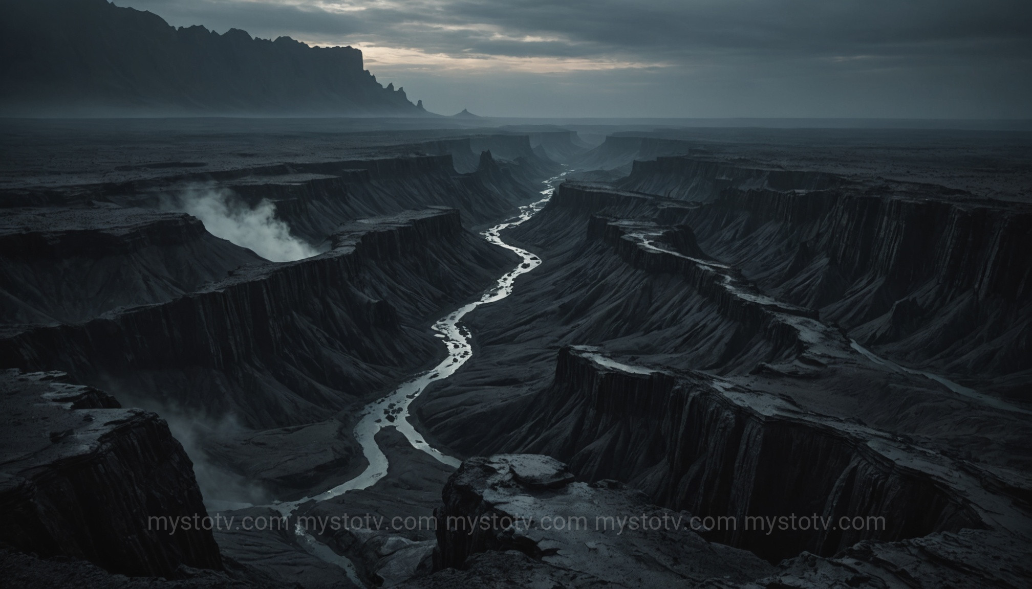 A conceptual depiction of the primordial abyss, illustrating the origins of what is Tartarus in Greek mythology.