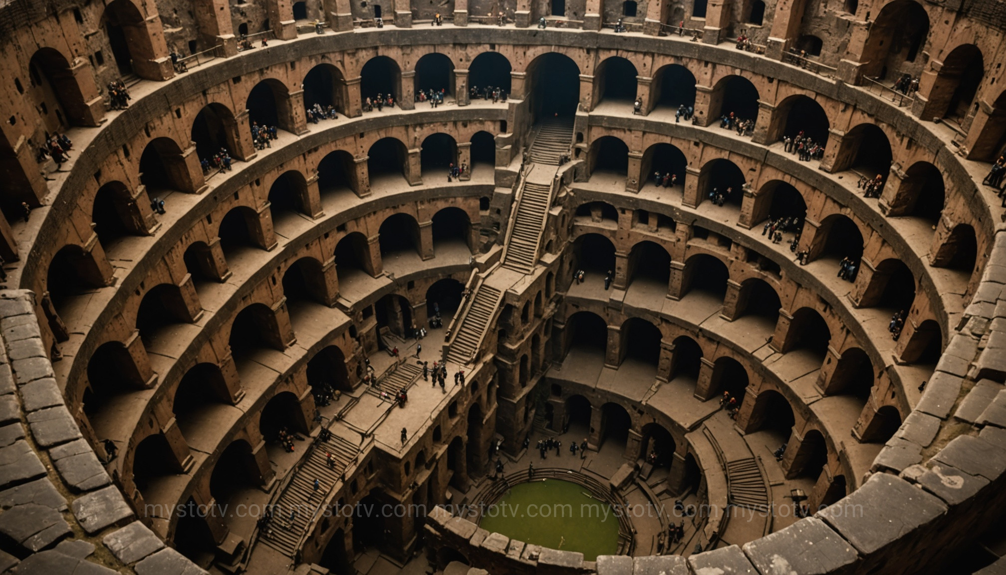 A depiction of the hypogeum, the final major addition in the \'When Was the Colosseum Built? A Complete Construction Timeline from Vespasian to Domitian\'.