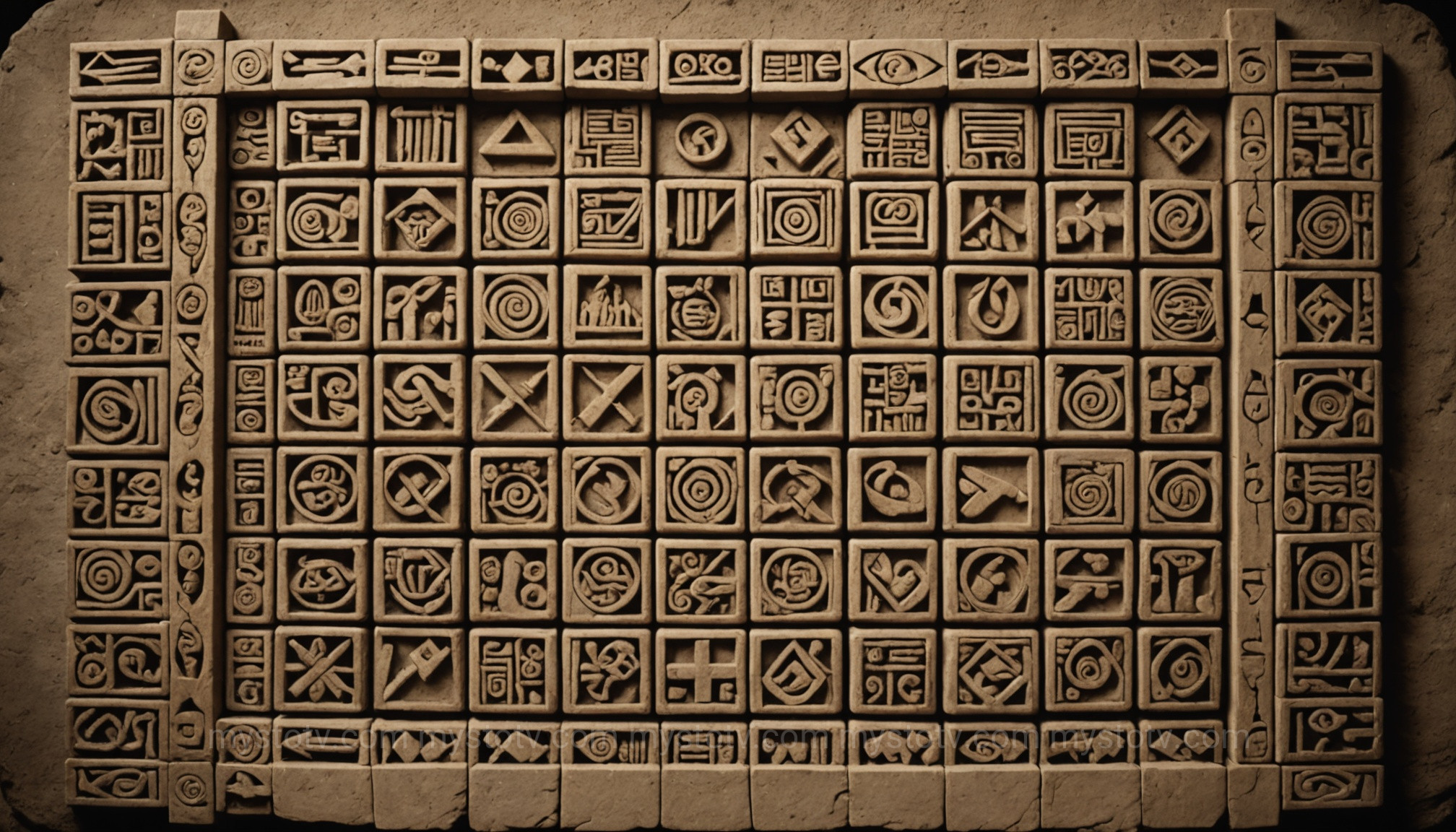 A diagram showing the zig-zag reading order, a fundamental concept for mayan hieroglyphs for beginners.