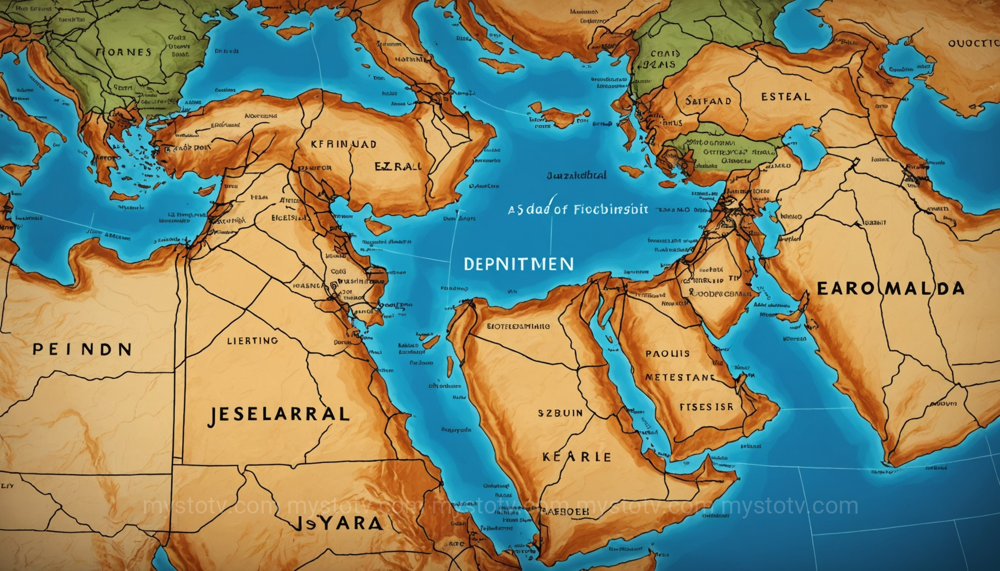 A political ancient Israel map illustrating the expansive borders of the United Monarchy during the reigns of King David and King Solomon.