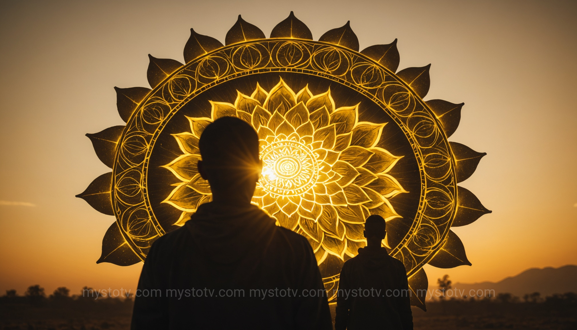 An artistic representation of the Solar Plexus chakra, central to the seven chakras meaning of personal power.