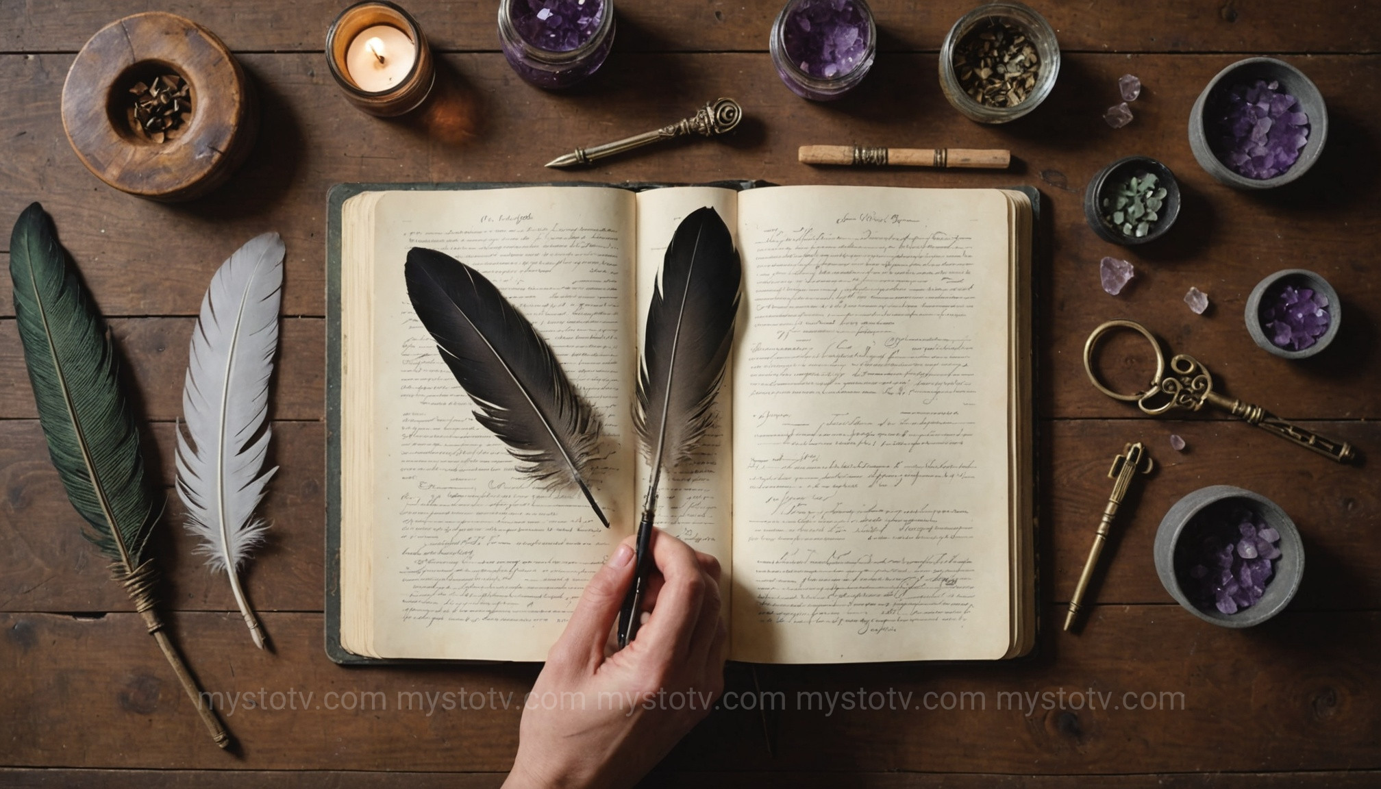An intuition journal used to track experiences during psychic medium training.