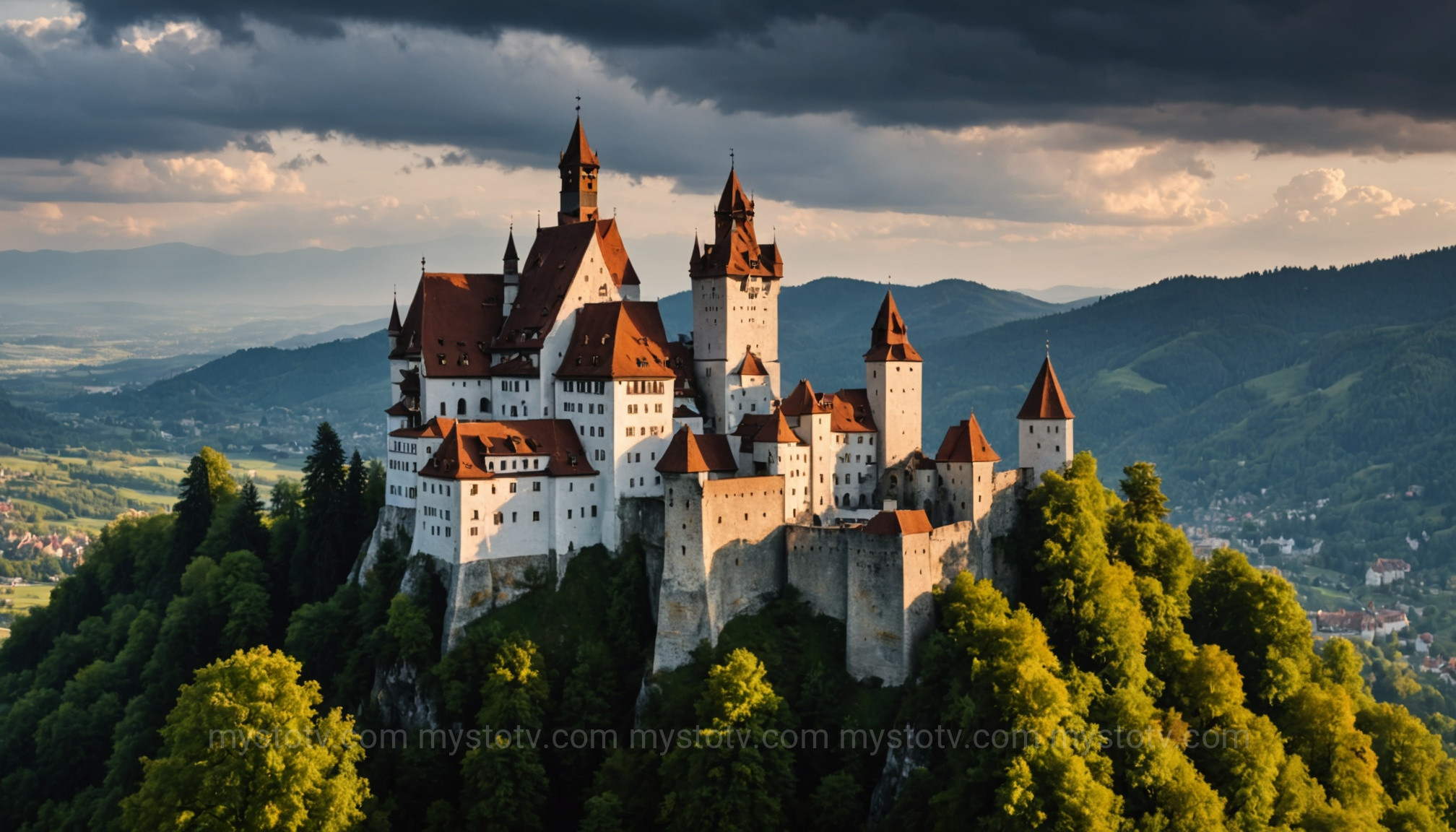 Bran Castle in Romania, a popular tourist destination often incorrectly linked to the historical vlad the impaler dracula connection.