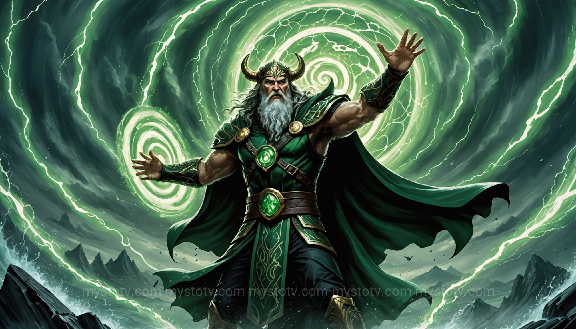 Odin casting runic magic against Zeus summoning a storm, a key aspect of the zeus vs odin who would win debate.