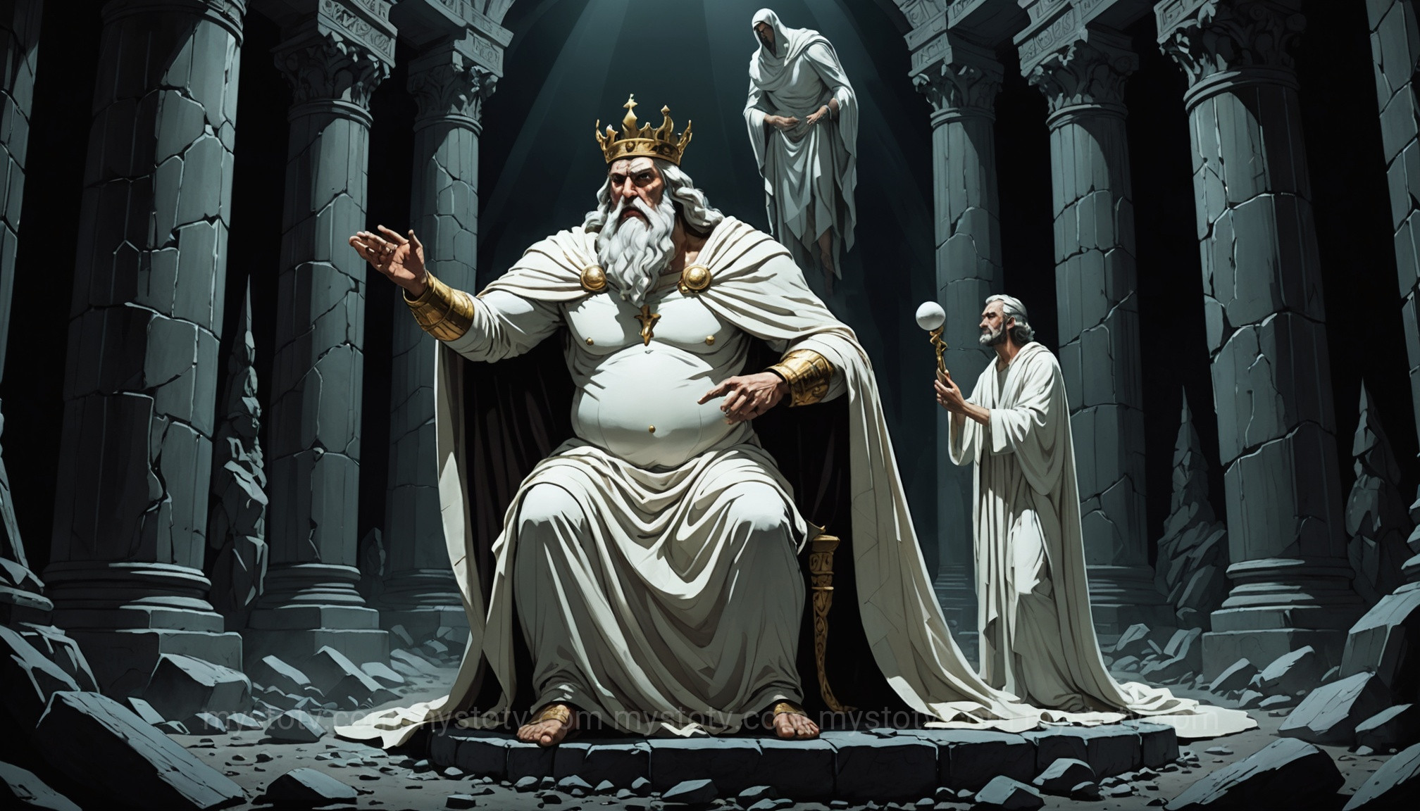 Rhea deceives the Titan King, a key moment in the story of how did Cronus die.