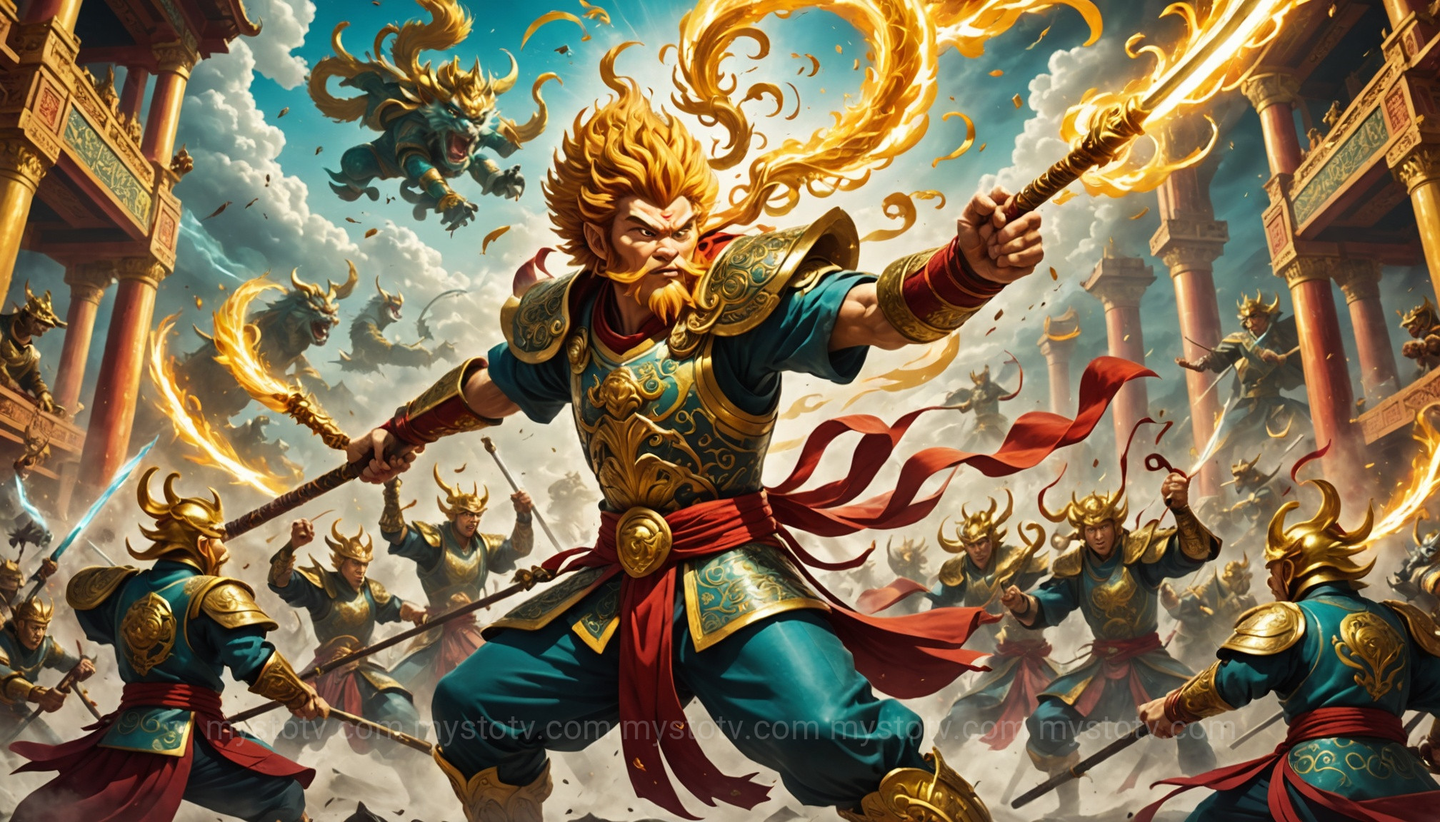 Sun Wukong wreaks havoc in heaven, a key prelude to the Sun Wukong Journey to the West.