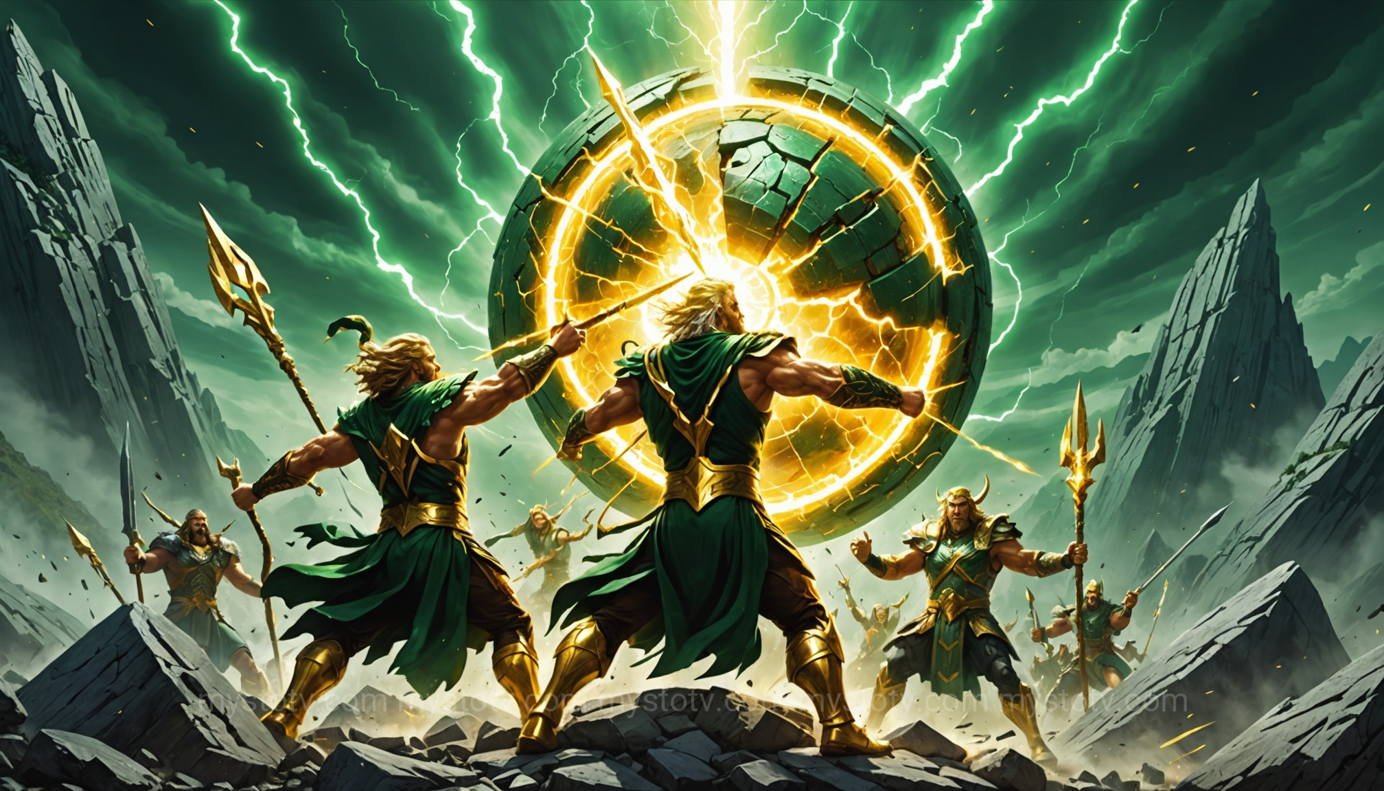The final, decisive clash of power between Zeus and Odin to conclude who would win in their ultimate battle.