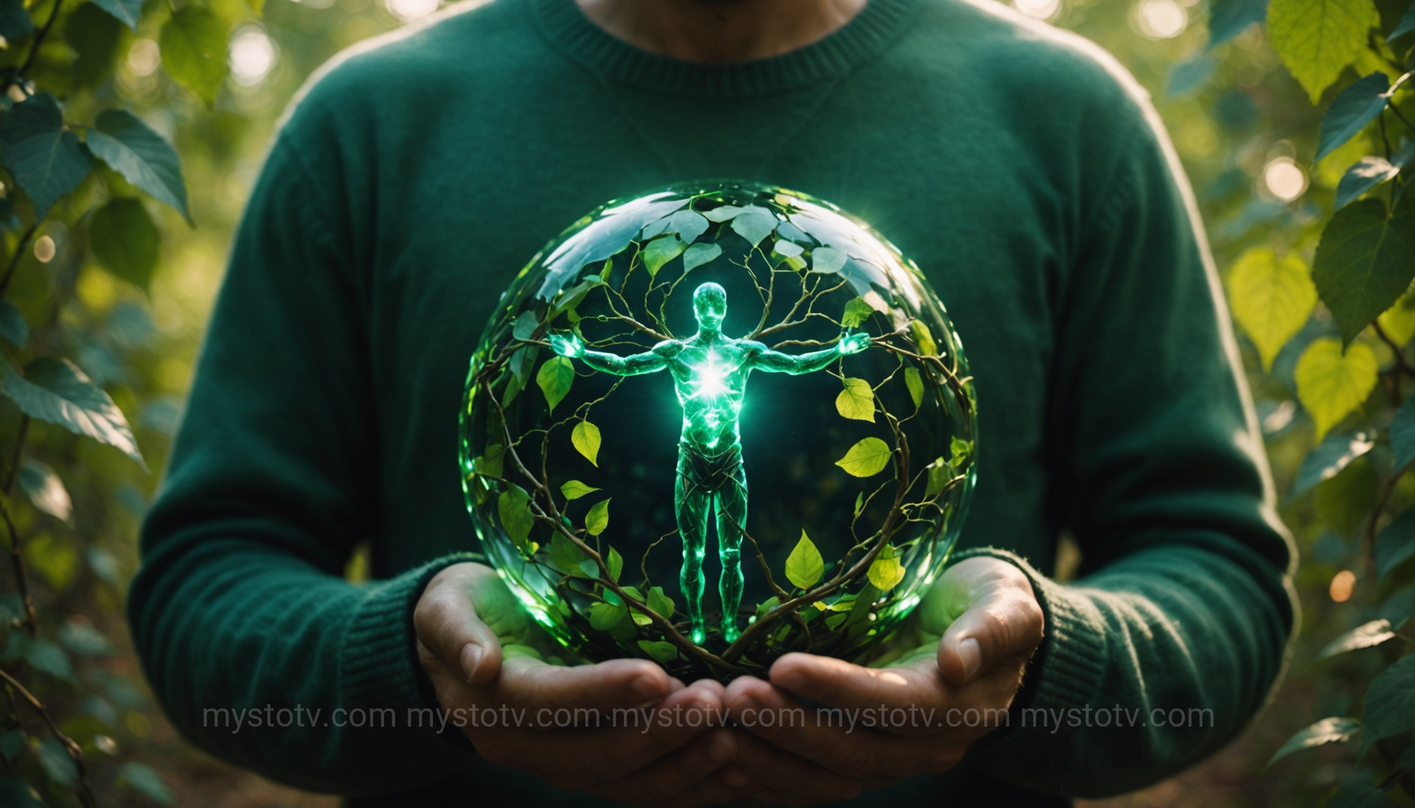 The Heart Chakra glowing green, illustrating its central role in the seven chakras meaning of love and connection.