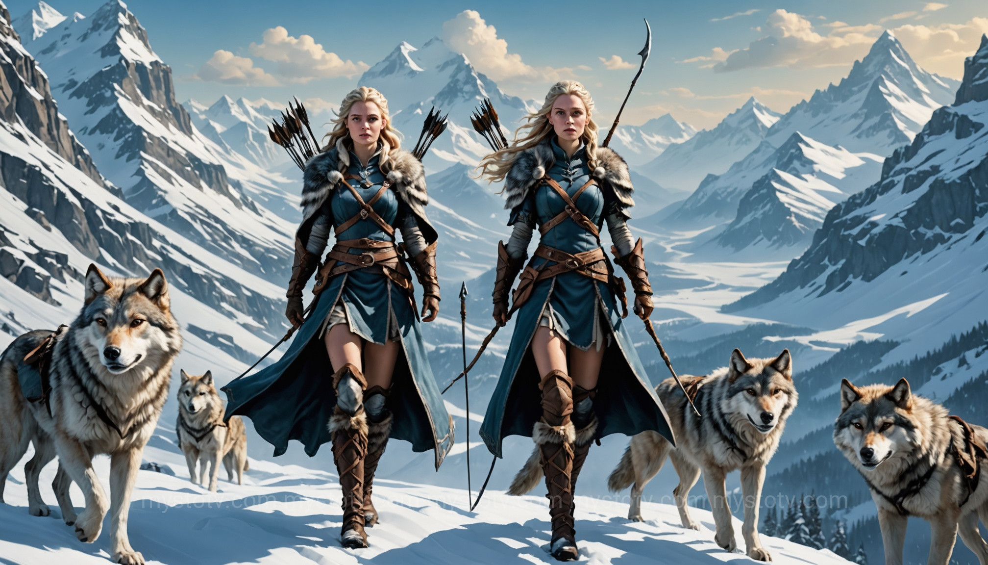 The Norse deity Skadi, a huntress who represents the wild and untamed forgotten goddesses of mythology.