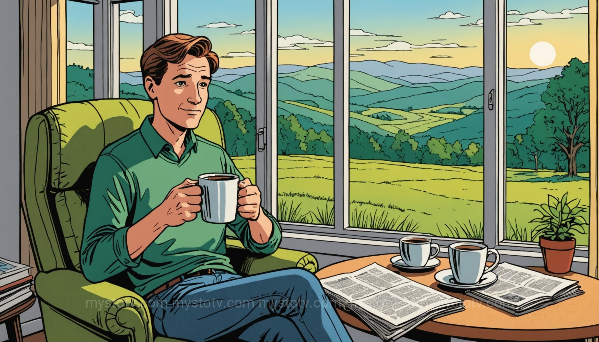 A person practicing self-care by a window, an important aspect of how to help someone with paranoia without burning out.