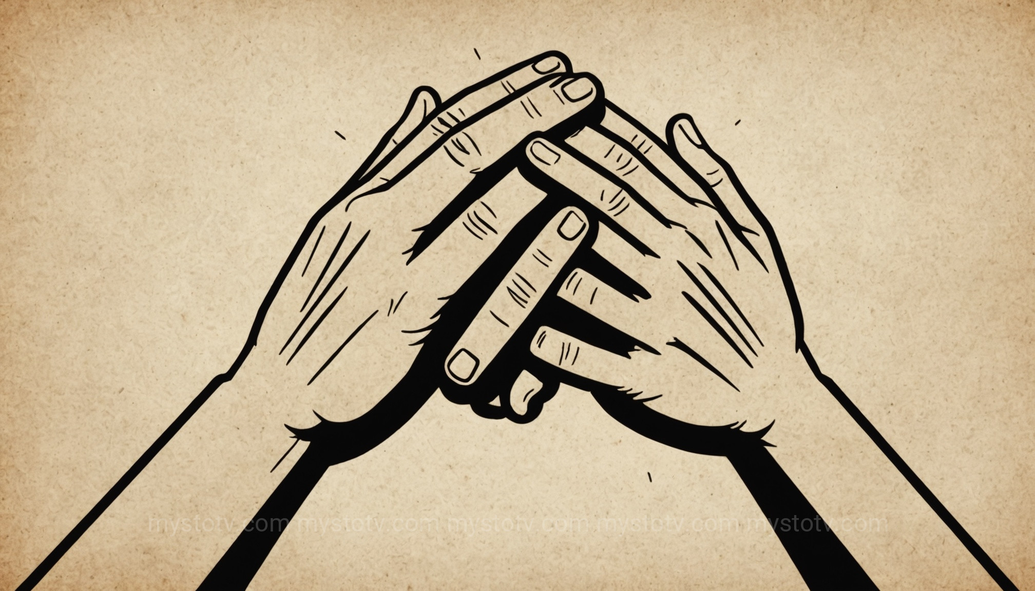 Two hands clasped in a supportive gesture, representing the help available for those distressed by gang stalking experiences.